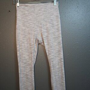 Lululemon Women Grey White  Wunder Under Workout Athletic Ankle Legging Size 6